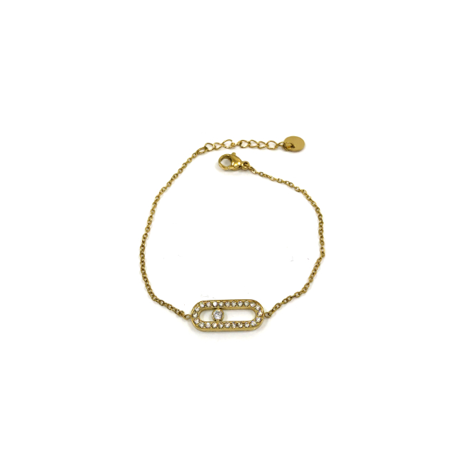 PULSERA ZO16061B DORADO  ACERO INOXIDABLE 2B34