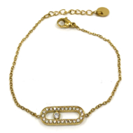 PULSERA ZO16061B DORADO  ACERO INOXIDABLE 2B34