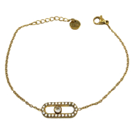 PULSERA ZO16063B PLATEADO  ACERO INOXIDABLE 2B34