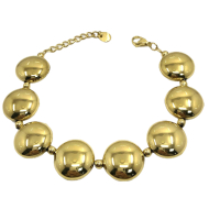PULSERA ZO15259B DORADO  ACERO INOXIDABLE 2B57