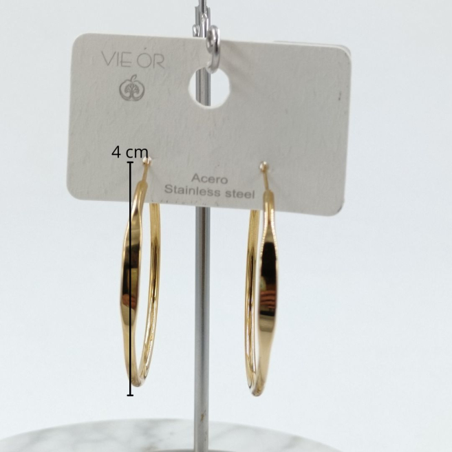 ARETES ZO9696E/40MM/200 DORADO ACERO INOXIDABLE F310
