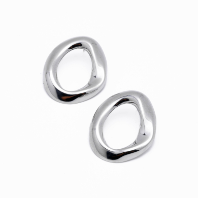ARETES ZO14366E/31*37MM/200 PLATEADO Acero Inxidable G41 G41
