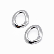 ARETES ZO14366E/31*37MM/200 PLATEADO Acero Inxidable G41 G41