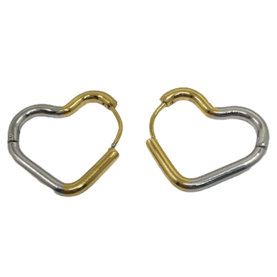 ARETES ZO16029E/23*19.5MM PLATEADO ACERO INOXIDABLE