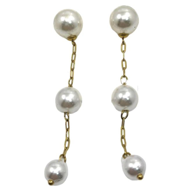 ARETES ZO15695E PLATEADO  ACERO INOXIDABLE F45