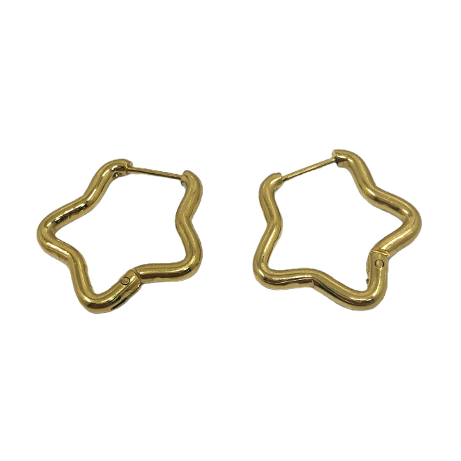 ARETES ZO16050E/23.5*23MM BICOLOR  ACERO INOXIDABLE F23