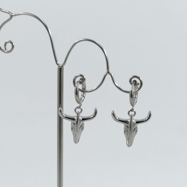 ARETES ZO10490E250 PLATEADO ACERO INOXIDABLE F43