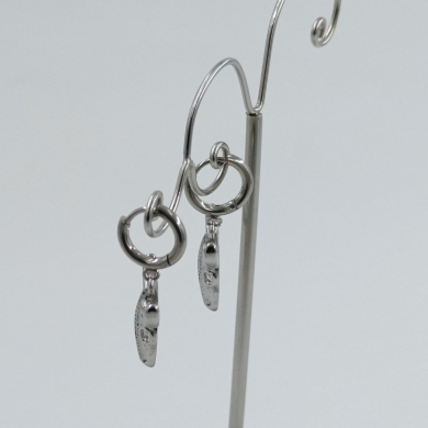 ARETES ZO10490E250 PLATEADO ACERO INOXIDABLE F43