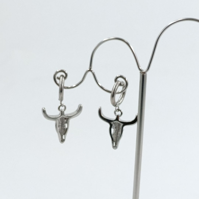 ARETES ZO10490E250 PLATEADO ACERO INOXIDABLE F43