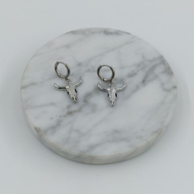 ARETES ZO10490E250 PLATEADO ACERO INOXIDABLE F43