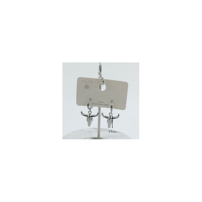 ARETES ZO10490E250 PLATEADO ACERO INOXIDABLE F43