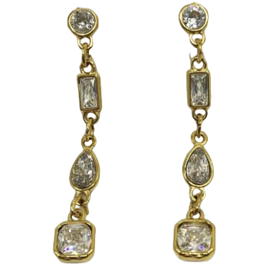 ARETES ZO15886E PLATEADO  ACERO INOXIDABLE G23