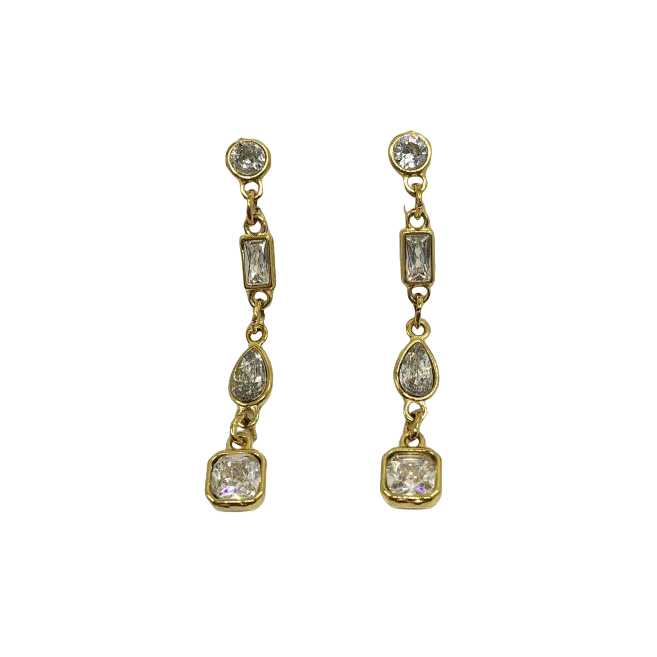 ARETES ZO15886E PLATEADO  ACERO INOXIDABLE G23