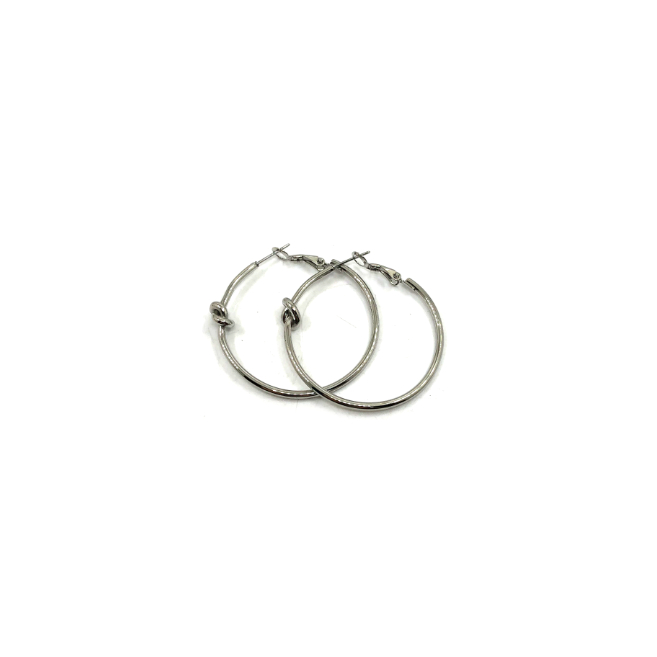 ARETES ZO16066E/40MM PLATEADO  ACERO INOXIDABLE F39