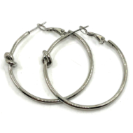 ARETES ZO16066E/40MM PLATEADO  ACERO INOXIDABLE F39