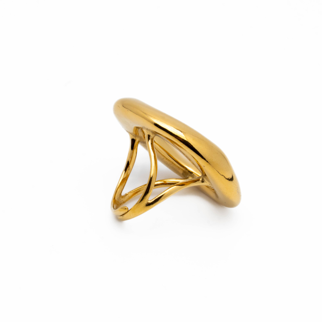 ANILLO ZO8990R300 Dorado Acero Inoxidable - A53