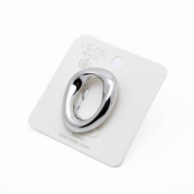 ANILLO ZO8990R300 Plateado Acero Inoxidable - A53