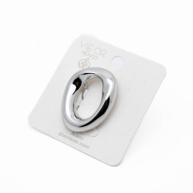 ANILLO ZO8990R300 Plateado Acero Inoxidable - A53