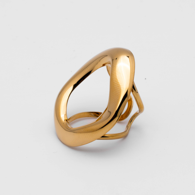 ANILLO ZO14367R/37MM/200 DORADO Acero Inoxidable  A51