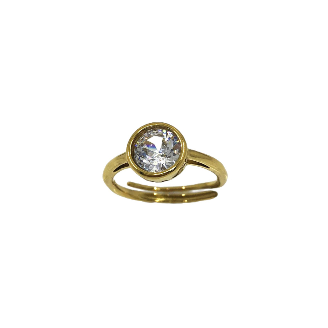 ANILLOS ZO15445R PLATEADO  ACERO INOXIDABLE A21 A21