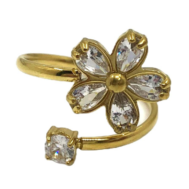 ANILLOS ZO15604R PLATEADO  ACERO INOXIDABLE A33