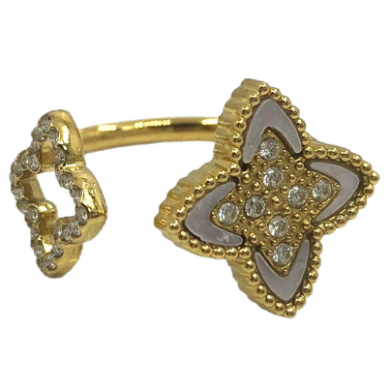 ANILLOS ZO15675R PLATEADO  ACERO INOXIDABLE A11