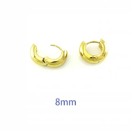 ARETES ZO11249E/8MM/200 PLATEADO ACERO INOXIDABLE F22