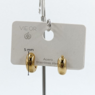 ARETES ZO11249E/8MM/200 PLATEADO ACERO INOXIDABLE F22
