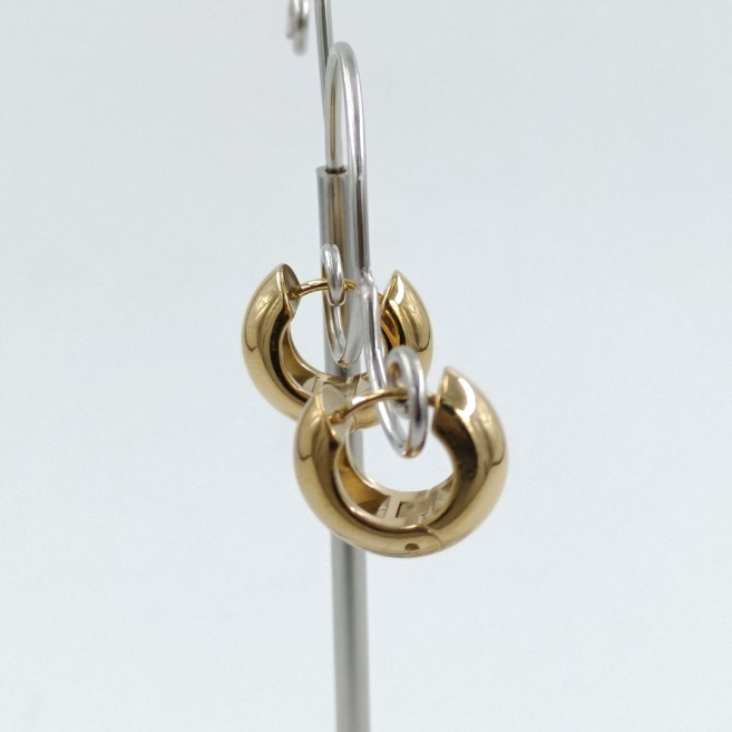 ARETES ZO11249E/8MM/200 PLATEADO ACERO INOXIDABLE F22