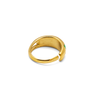 ANILLO ZO13992R VERDE DORADO A42