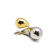 ANILLO ZO9433R/20*26MM/300 DORADO PLATEADO Acero Inoxidable 2A34