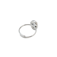 ANILLO ZO10810R BLANCO PLATEADO Acero Inoxidable A310