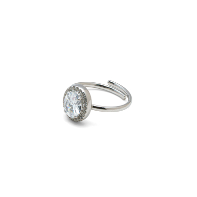 ANILLO ZO10810R BLANCO PLATEADO Acero Inoxidable A310