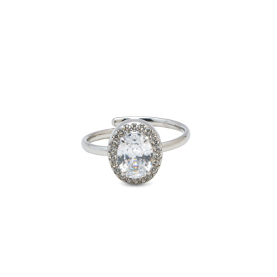 ANILLO ZO10810R BLANCO PLATEADO Acero Inoxidable A310