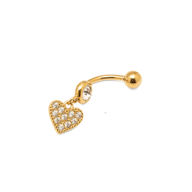 PIERCING ZO15646P/OMBLIGO DORADO Acero Inoxidable F38