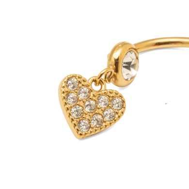 PIERCING ZO15646P/OMBLIGO DORADO Acero Inoxidable F38