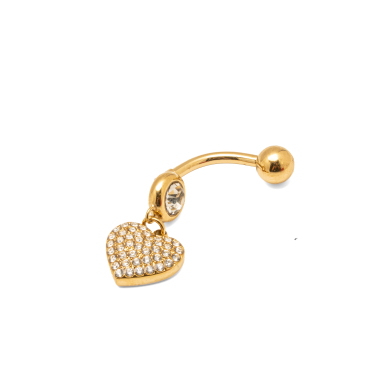 PIERCING ZO15637P/OMBLIGO DORADO Acero Inoxidable F38