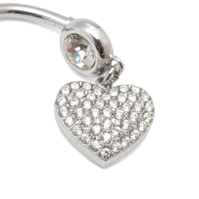 PIERCING ZO15637P/OMBLIGO PLATEADO Acero Inoxidable F38
