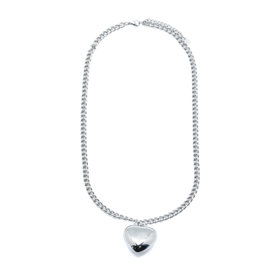COLLAR ZO9454N390 PLATEADO  ACERO INOXIDABLE 2D310