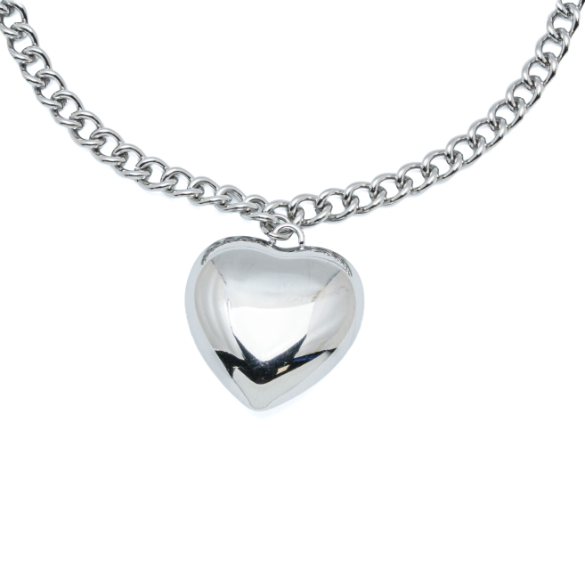 COLLAR ZO9454N390 PLATEADO  ACERO INOXIDABLE 2D310