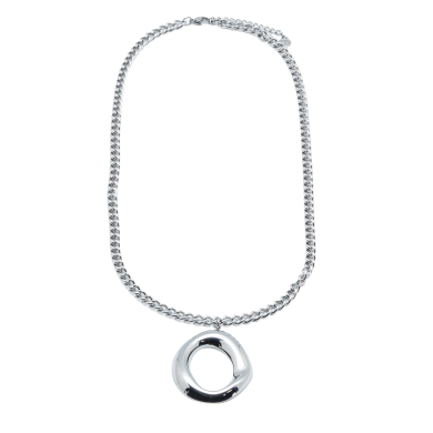 COLLAR ZO10153N390 PLATEADO  ACERO INOXIDABLE E55