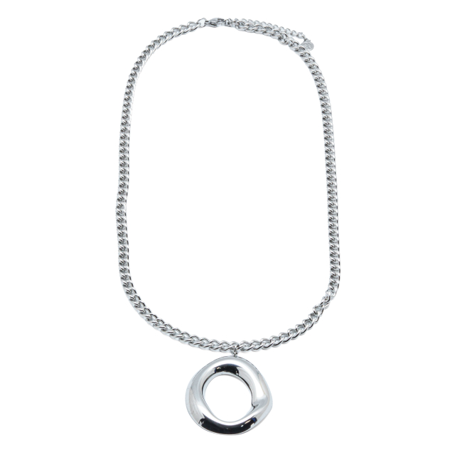 COLLAR ZO10153N390 PLATEADO  ACERO INOXIDABLE E55