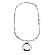 COLLAR ZO10153N390 PLATEADO  ACERO INOXIDABLE E55