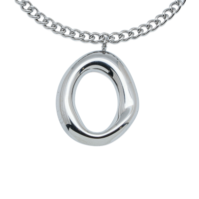 COLLAR ZO10153N390 PLATEADO  ACERO INOXIDABLE E55
