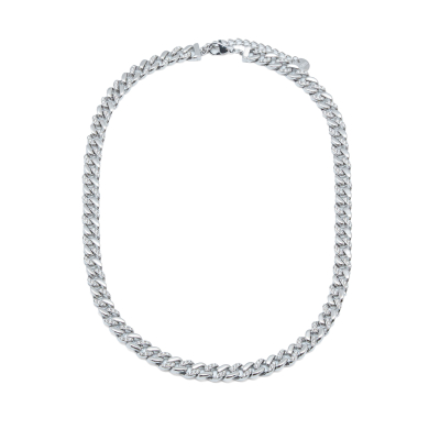 COLLAR ZO15304N PLATEADO  ACERO INOXIDABLE 2D36