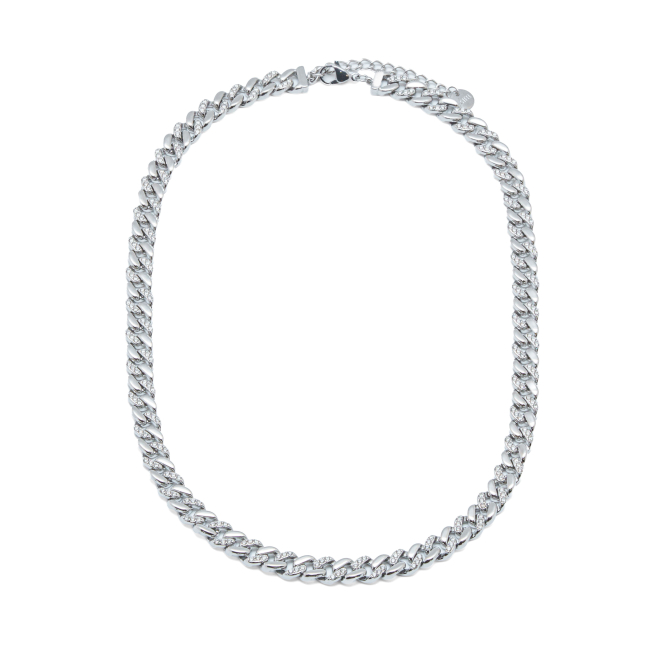 COLLAR ZO15304N PLATEADO  ACERO INOXIDABLE 2D36
