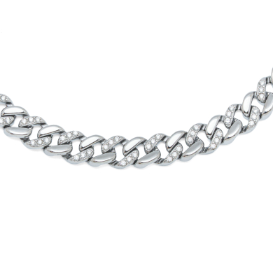 COLLAR ZO15304N PLATEADO  ACERO INOXIDABLE 2D36