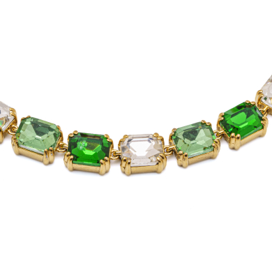 COLLAR ZO15421N DORADO VERDE ACERO INOXIDABLE E47