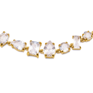 COLLAR ZO15427N DORADO BLANCO ACERO INOXIDABLE E48