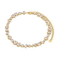 COLLAR ZO15427N DORADO BLANCO ACERO INOXIDABLE E48